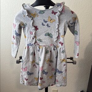 Butterfly Print Kids Dress